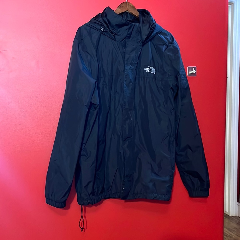 The North Face rain coat for men size XXL in black.
